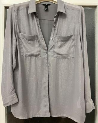 Camicia H&M - Taglia 40 - Grigio Perla