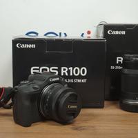 Canon eos r 100 +18-45mm + 55 210mm