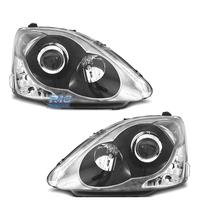 FARI HONDA CIVIC 01-06 PROIETTORE FONDO NERO