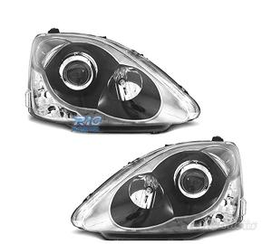 FARI HONDA CIVIC 01-06 PROIETTORE FONDO NERO