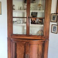 ANGOLIERA IN LEGNO DI NOCE