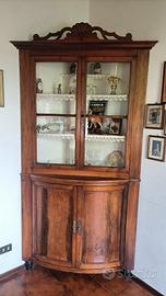 ANGOLIERA IN LEGNO DI NOCE