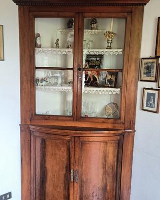 ANGOLIERA IN LEGNO DI NOCE