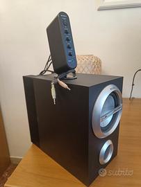 Altoparlanti stereo Sony 5.1 subwoofer PC/audio