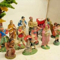 PRESEPIO 40 STATUINE gesso, cartapesta