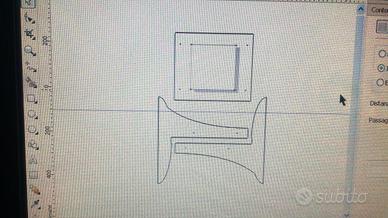 Porta  TV in plexiglass
