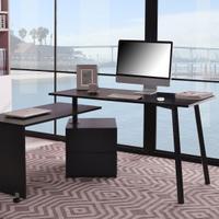 Scrivania porta pc home office nera
