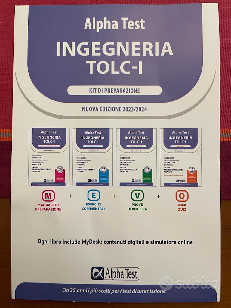 Alpha Test INGEGNERIA TOLC-I Kit di preparazione - Libri e Riviste In  vendita a Verona