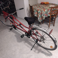 Bici tandem Spillone Bianchi