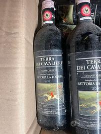 vino chianti  "gallo nero" anno 2001 vino