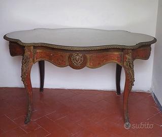 splendido tavolo in stile francese boulle 