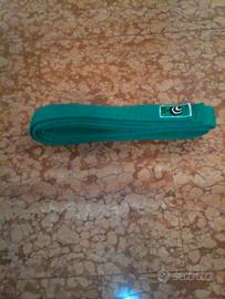 CINTURE KARATE VERDE BLU E MARRONE