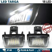 Luci Targa LED per CITROEN CANbus Placchette 6500K