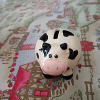 Salvadanaio Mucca Ceramica bianco e nero 