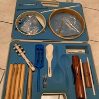Musicaterapia: valigetta set percussioni