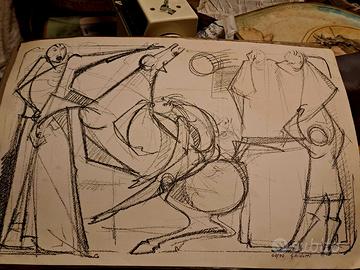 Studio a carboncino numerato Ghidotti