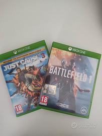 Battlefield 1, Just cause 3 per Xbox One 