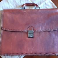 Borsa cartella in pelle