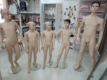 manichini per abbigliamento bimbi 