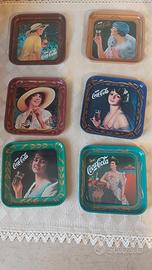 N. 6 Sottobicchieri Coca Cola anniversario 50 anni