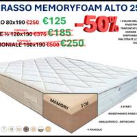 Materasso Memory Foam - Alto 25 cm
