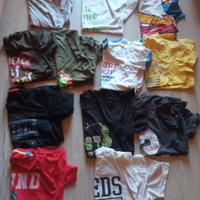 Magliette maniche corte bimbo 10 anni 