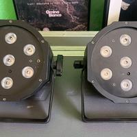 Coppia CAMEO Flat PAR Can TRI 3W IR