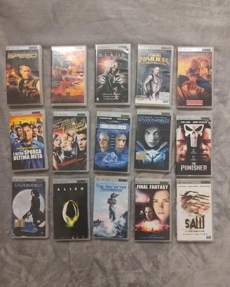 Lotto di 15 film in UMD per PlayStation PSP
