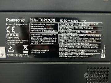 Televisore Panasonic modello TXP42X50E