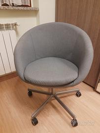 Poltrona/Sedia girevole IKEA SKRUVSTA grigia