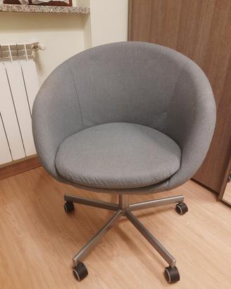 Poltrona/Sedia girevole IKEA SKRUVSTA grigia