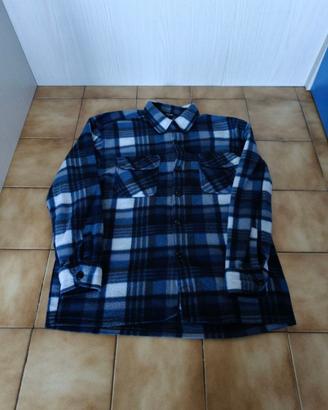 Vintage Camicia Flanella Blu