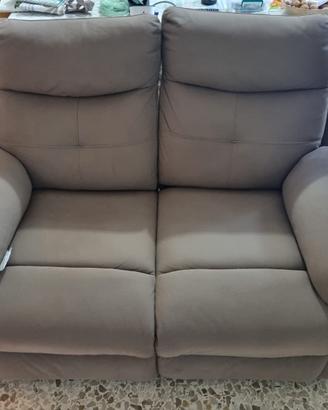 Divano due posti con relax meccanico