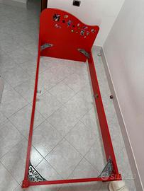 Giroletto singolo con rete nuova + mensola e cubi