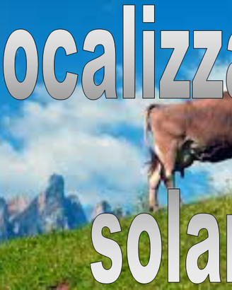 Localizzatore solare per cane , bovini , cavallo