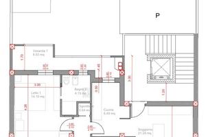 Nuova costruzione ampio quadrivano ultimo piano