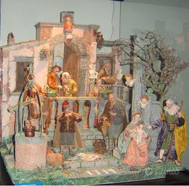 PRESEPE VILLA SETTECENTESCA IN MARMO PER PASTORI C