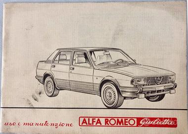 ALFA ROMEO GIULIETTA 1.3/1.6/1.8 USO MANUTENZIONE