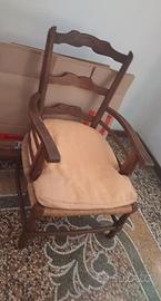poltrona in legno
