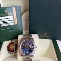 Rolex 116200 Blue roulette full set gar. Ita