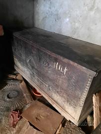 baule di legno delgli anni 40