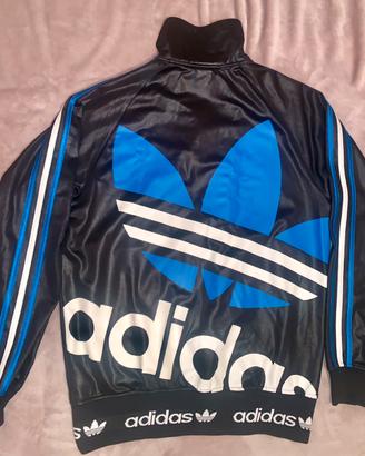 Felpa S Adidas Chile 62  BIG LOGO BACK Silver Blue