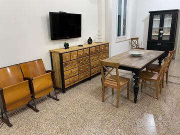credenza in abete vecchio scocca laccata ante cass