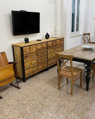 credenza in abete vecchio scocca laccata ante cass