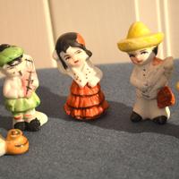 Set 5 Statuine Vintage Bisque Porcellana