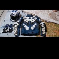 tuta divisibile guanti e casco 