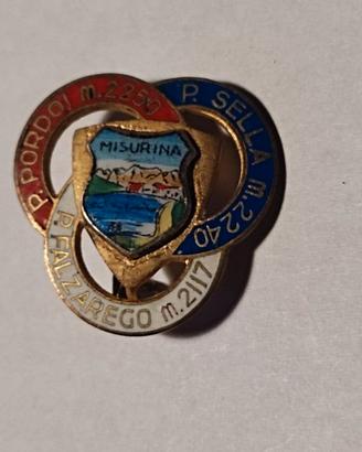 Spilla distintivo smaltata "Misurina"