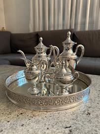 Servizio da tè/caffè in argento 800 stile Impero