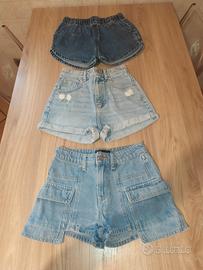 pantaloni corti jeans taglia XS 