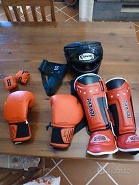 Protezioni kick boxing bambino